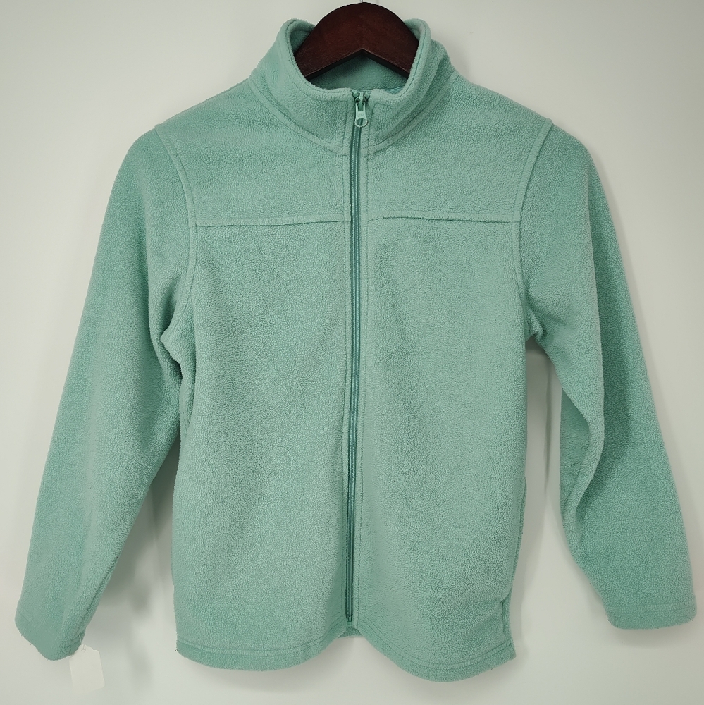 Cabela's Light Mint Green Fleece Jacket Girls Large